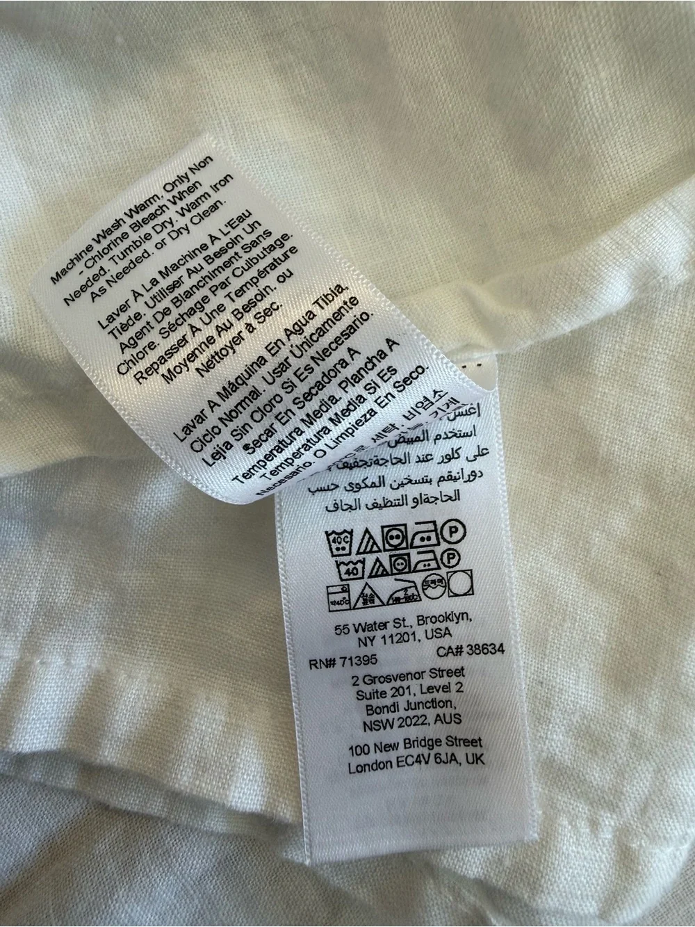 West Elm European Flax Linen Flat Sheet Queen